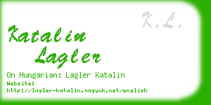 katalin lagler business card